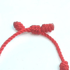 10 Knots Aventurine Baby bracelet for protection in Red string