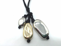 J.Jill – NEW Stylish Sculpted Mixed-Metal Cluster Pendant – NWT (1V1/1W1)