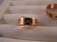 RING COPPER CRAFTED MOUNTAINS Storm Clouds Rainbow sz. 6 1/2 or 9 1/2 #CR-012