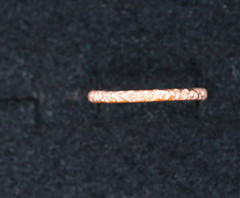 Copper Ring Stackable Hammered Rings Band Size 7 Promise Ring thin 2mm