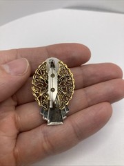 Handcrafted Christmas Tree Angel Pin Brooch Angels By Linda Rys