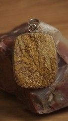 Psilomelane Dendritic 1.5” Pendant, Oak Leaf Pattern, Amazing…Nature’s Art