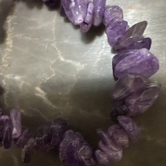 Amethyst Chunk Bracelet