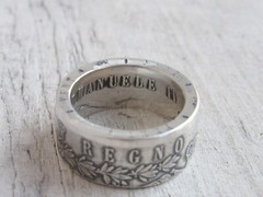 Italian Silver Coin Ring – Handmade Rings from Coins – Jewelry – Italian jewelry