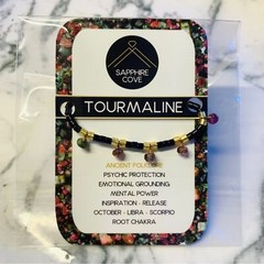 Watermelon TOURMALINE Gemstone Miyuki Bracelet Multicolor 🍉 October Birthstone