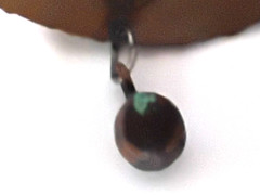 Hammered Copper Turquoise Choker Necklace Crescent Southwestern Adjustable