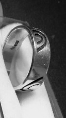ATTRACTIVE STERLING SILVER.925 BAND RING SIZE 9.5-9.75!