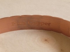 Pure Copper Magnetic Bracelet – Heavy 44 gr Copper Large Arthritis Therapy Cuff