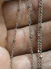 36. 14/20 G.F.,925 Sterling Silver Lab Diamond Curved Bar Statement Necklace 18″