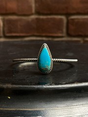 Kingman Turquoise Cuff Bracelet | 925 Sterling Silver Southwest C999