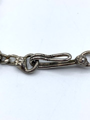 Vintage Metal Belly Dancer Bell Anklet Silver Tone Tribal Jewelry