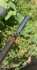 hand made wire gem rings, any color, any ring size