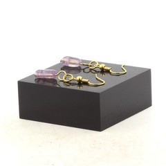 Minerals And Gemstones. Earrings 1 Charoite Pearl From Russia