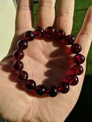 Hessonite GARNET bead bracelet MEN Stretch 12mm 7 7.5 8 8.5 inch