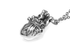 Anatomical Heart Necklace, Realistic Anatomically Correct Human Anatomy Pendant