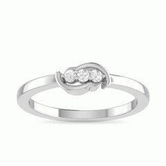 925 Sterling Silver 1.5 MM Elegant Cubic Zirconia Premium Adjustable Ring