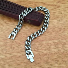 All Titanium Men/Women Bracelet Anti-Allergy Anti-Rust Chain Titanium Wristband
