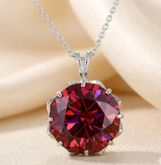 Lovely 20.00 Ct Certified Red Diamond Pendant, Tariffs FREE & matching Studs