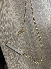Aviva Stanoff Luxe Necklace 14K Gold Plate 17in