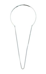Minimalist silver Cable Chain Arm Cuff Bracelet –Sleek Adjustable 8.2 cm Jewelry