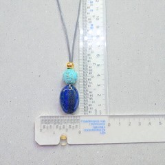 Lapis Lazuli Necklace Turquoise Natural Crystal Chunky Stone Jewelry for Men