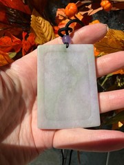 Huge Jadeite Dragon Pendant Necklace Handcrafted USA Seller