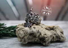 Norse Raven Knot Ring – US Sizes 7/8/9/10/11 – Odin/Viking/Bird/Stainless Steel
