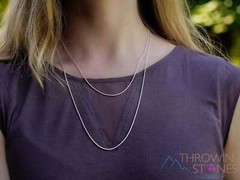 Silver Plated Chain – Snake, Rope, Cable, 18″, 24″, 35″- Silver Necklace, E1190