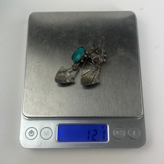 Amethyst Apatite Sterling Silver Earrings Artisan Designer 925 Studio ArtJewelry