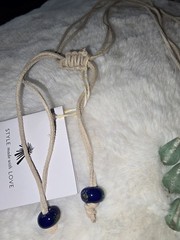 Noonday Collection. Hightide Sea Glass and Leather Necklace. Made in India.