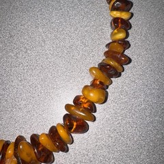 Natural Baltic Amber Honey, Butterscotch & Deep Cognac Necklace 20″ -66.3g