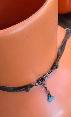 CITRINE GEMSTONE NECKLACE LEATHER CORD