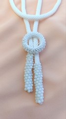 Handmade jewelry, beaded lariat