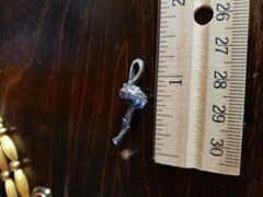 handmade silver mushroom pendant Or Charm No Markings. One Of A Kind! Unique
