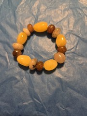 Lovely Handmade Mixed Gemstones 6 – 7inch Stretch Bracelet