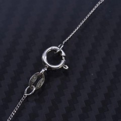 18” 1mm, vintage Italian sterling silver 925 curb chain necklace