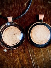 Acid Washed Indian Head Coin Pendants