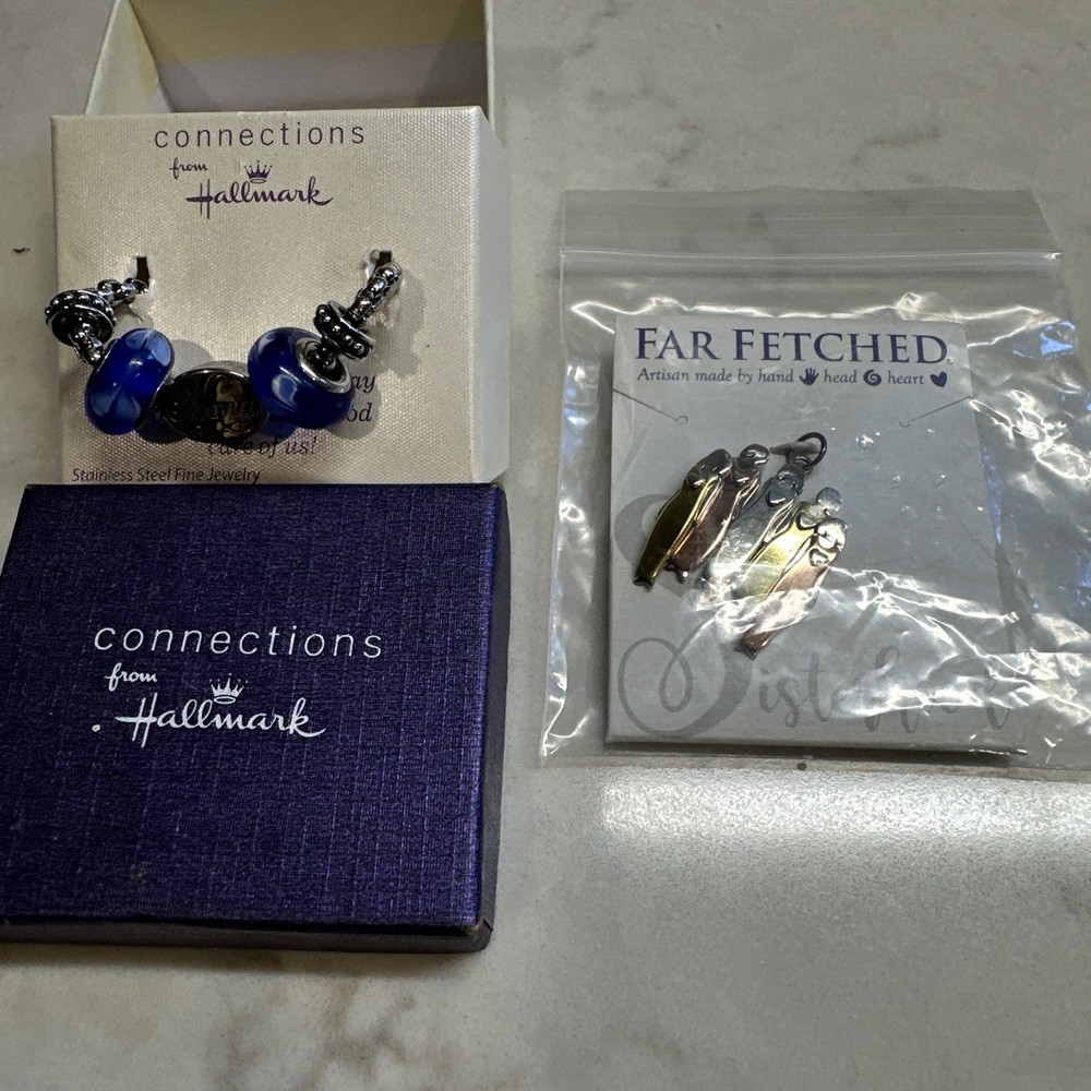 Hallmark Stainless Steel Nana Bracelet And Far Fetched Artisan Made Sisterhood