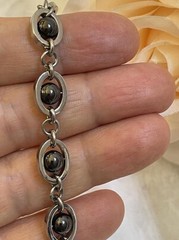 Unisex Bracelet Black Onyx Tennis Bracelet Handmade Jewelry Couple Jewelry