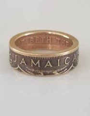 Jamaica Coin Ring | Brass Coin Ring | Jewelry of Jamaica |Handcrafted Rings | Un