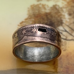 Unique 1822 United States of America Large Cent Coin Ring – Size 10