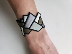 Geometric art Bracelet Soft Rubber designer disability friendly sensory issue