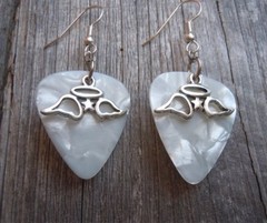 Star Angel Charms Guitar Pick Earrings – Pick Your Color