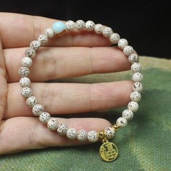 6mm Star and Moon Bodhi Women’s Bracelet—Chinese-Style Fashionable Prayer Beads