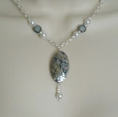Mother Of Pearl Boho Bohemian Hippie Beach Ocean Wedding Necklace