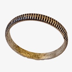 Sterling Silver Ring Band Artisan Handcrafted Signed P size 9