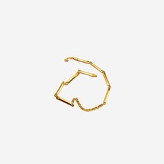 Unique Bar motif 10″ anklet chain brace.Crafted Real 1/20 14K Best Gold Filled