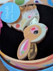 Erstwilder X Pete Cromer Maple The Bunny Resin Brooch- Easter 2026