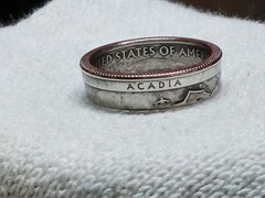 ACADIA, ME. – Size 9 State Quarter Coin Ring