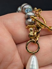 Artisan Style Cultured Pearl Statement Necklace